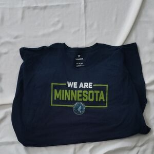 Fanatics Navy and Green Minnesota Tee